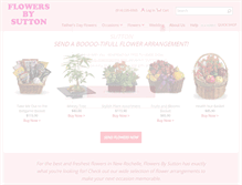 Tablet Screenshot of flowersbysutton.com